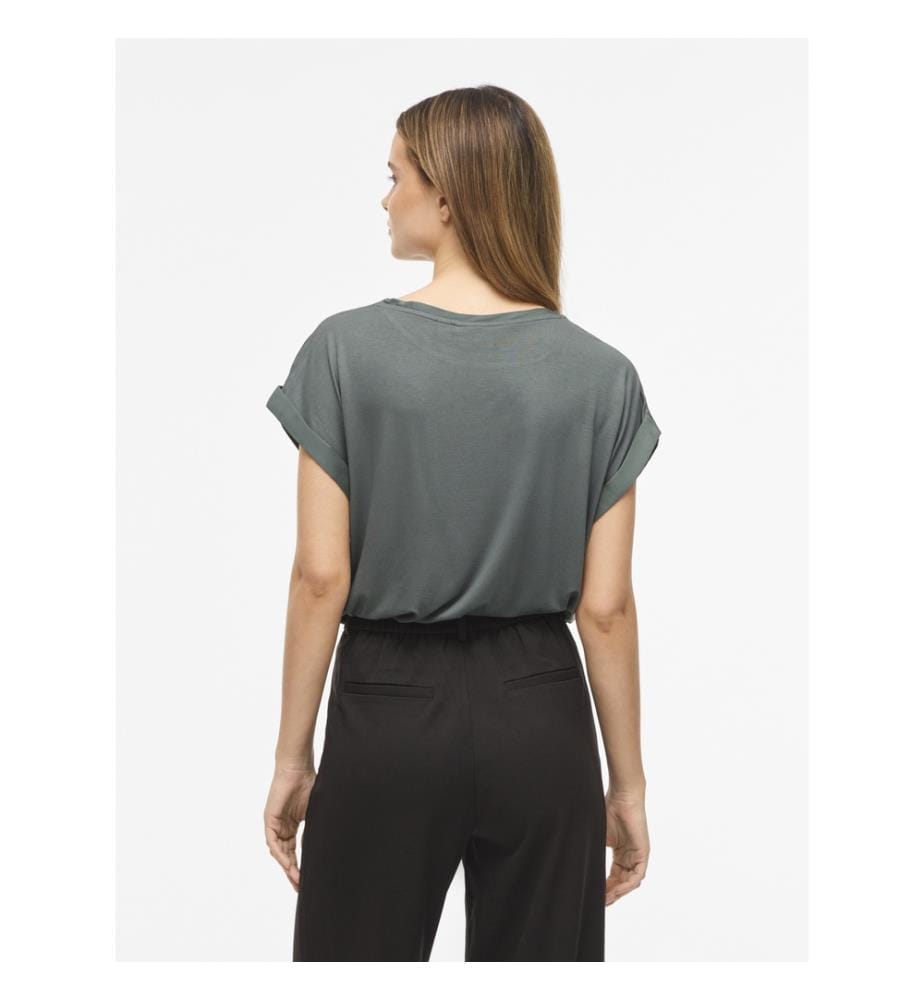 Satin-Top – Grün