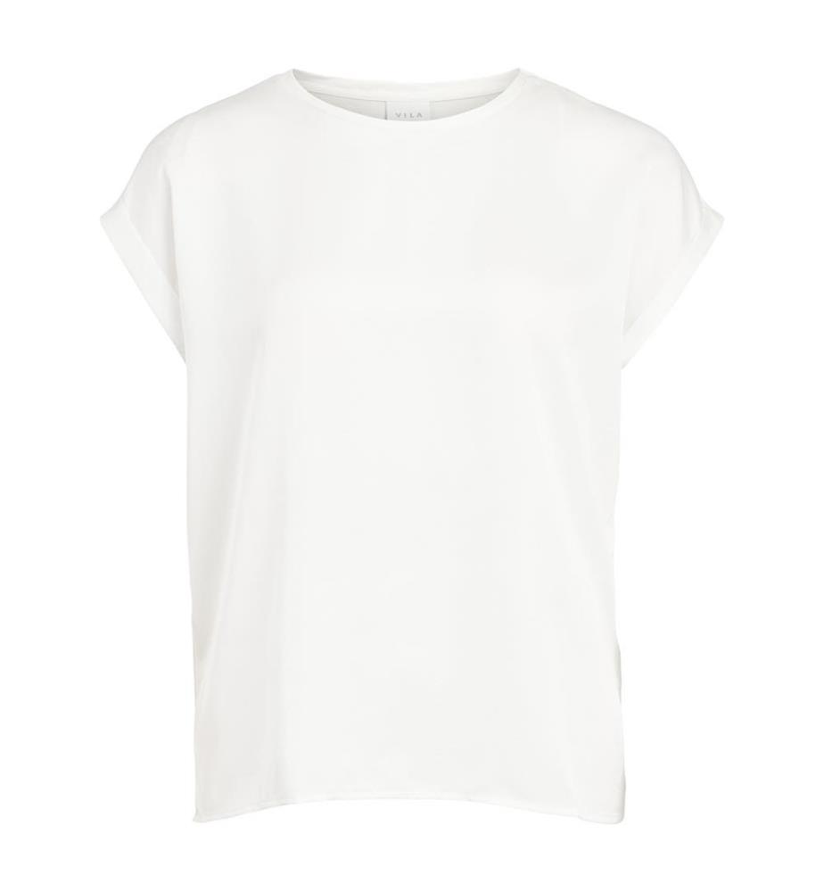 Top en Satin - Weiss