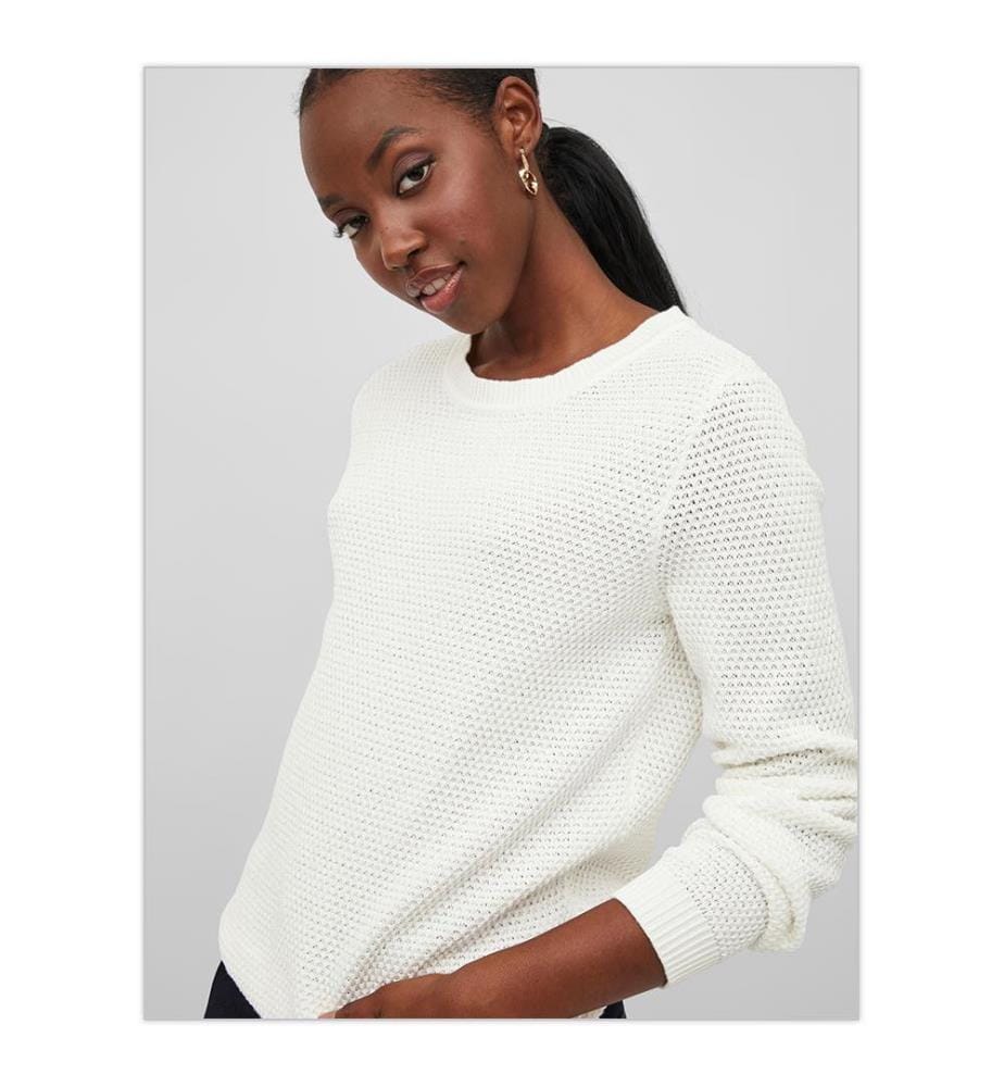 Pull Col O Vidalo - Blanc Alyssum
