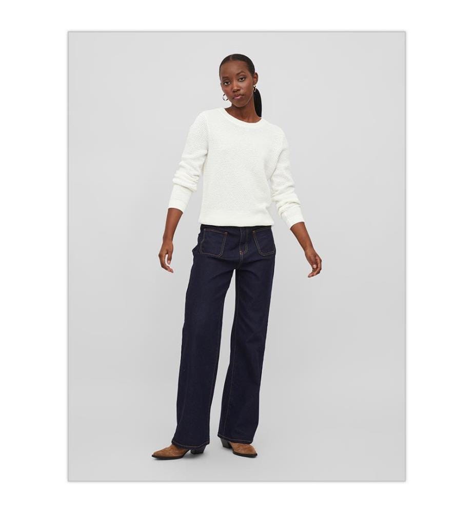 Pull Col O Vidalo - Blanc Alyssum