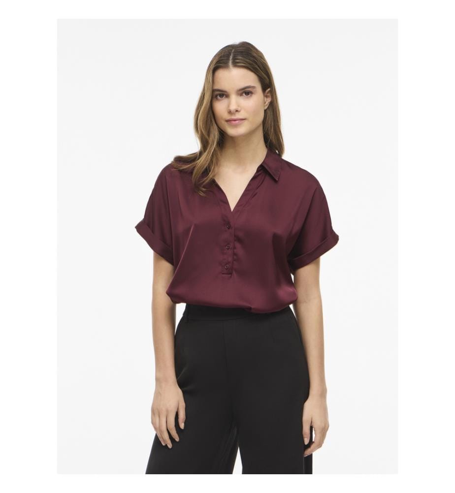 Vienna Ravenna S/S Top – Bordeaux