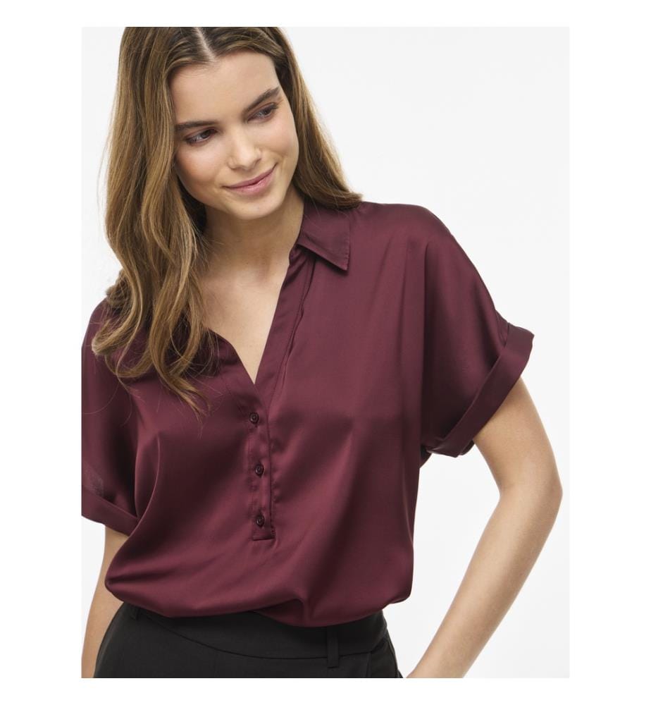 Vienna Ravenna S/S Top – Bordeaux