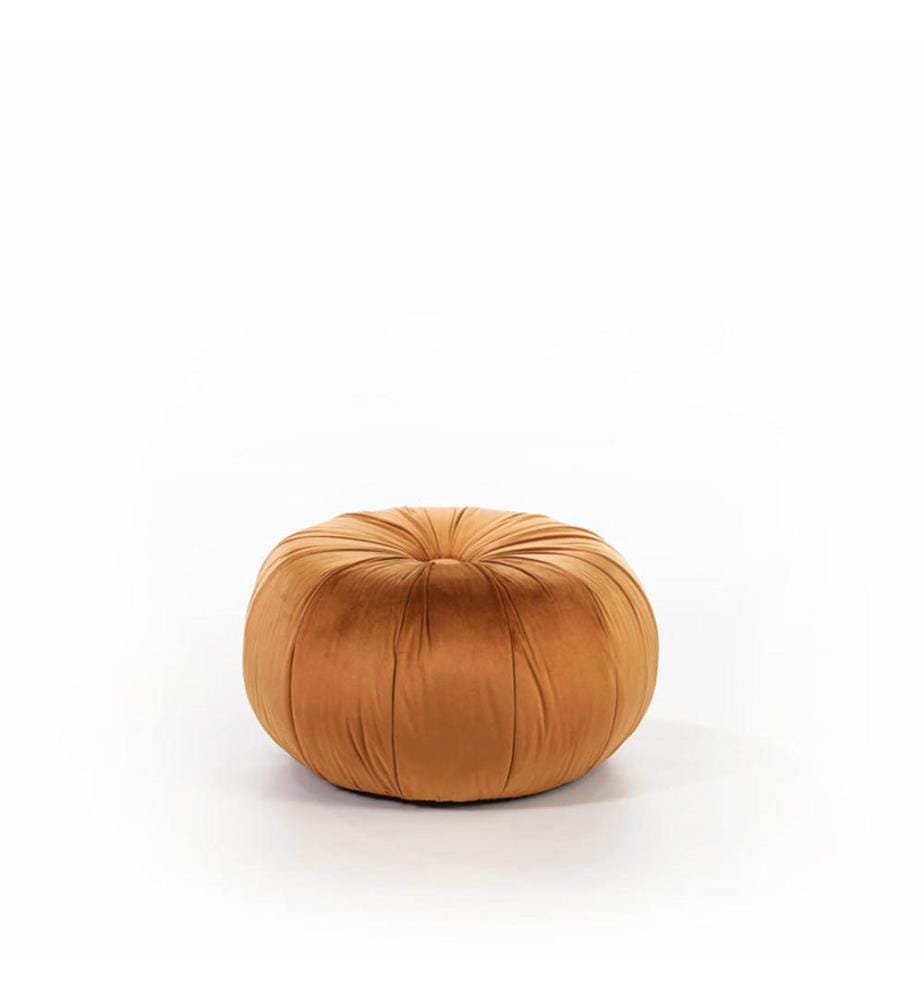 Kaia Samt Pouf 46,5 x 33 cm - Orange