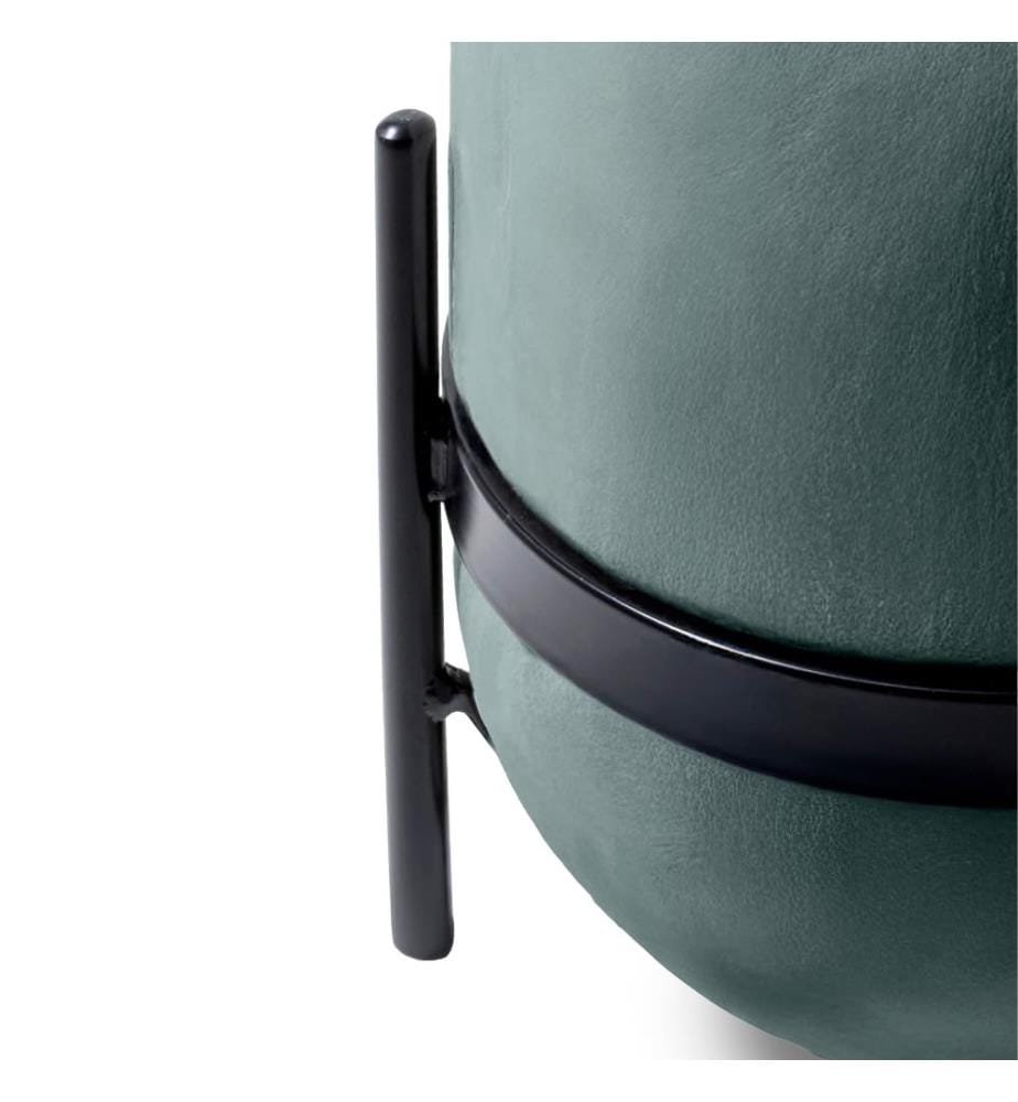 Beere Samt Pouf 38x38 cm