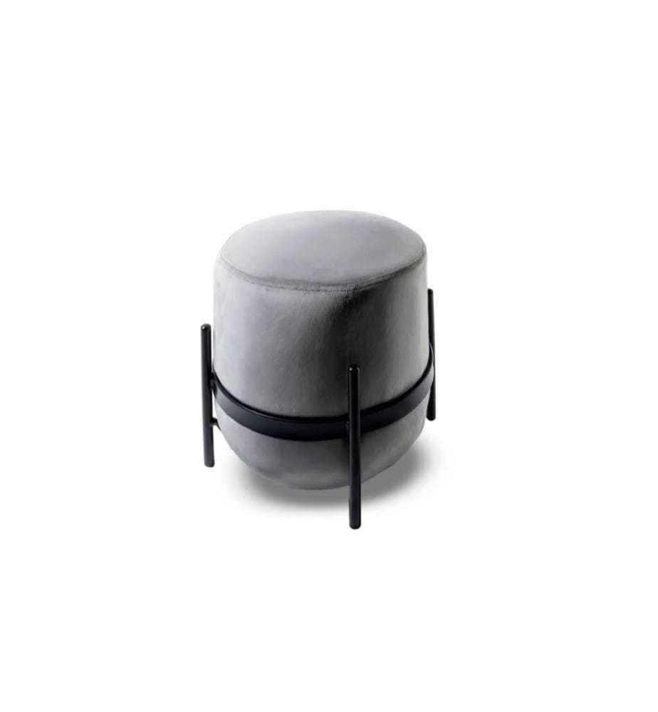 Beere Samt Pouf 38x38 cm