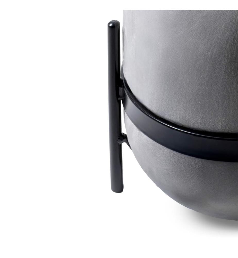 Beere Samt Pouf 38x38 cm