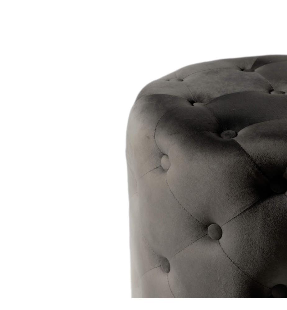 Chester Samt Pouf 48x48 cm
