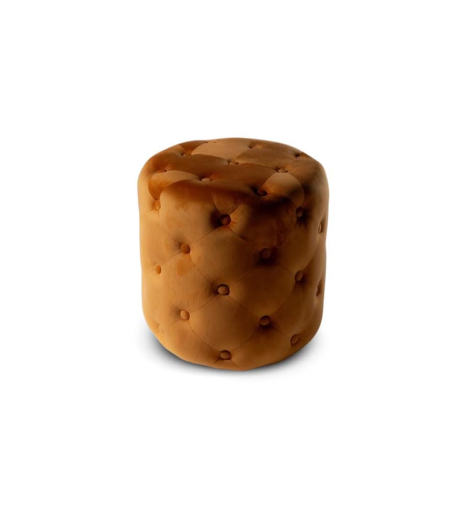 Chester Samt Pouf 48x48 cm