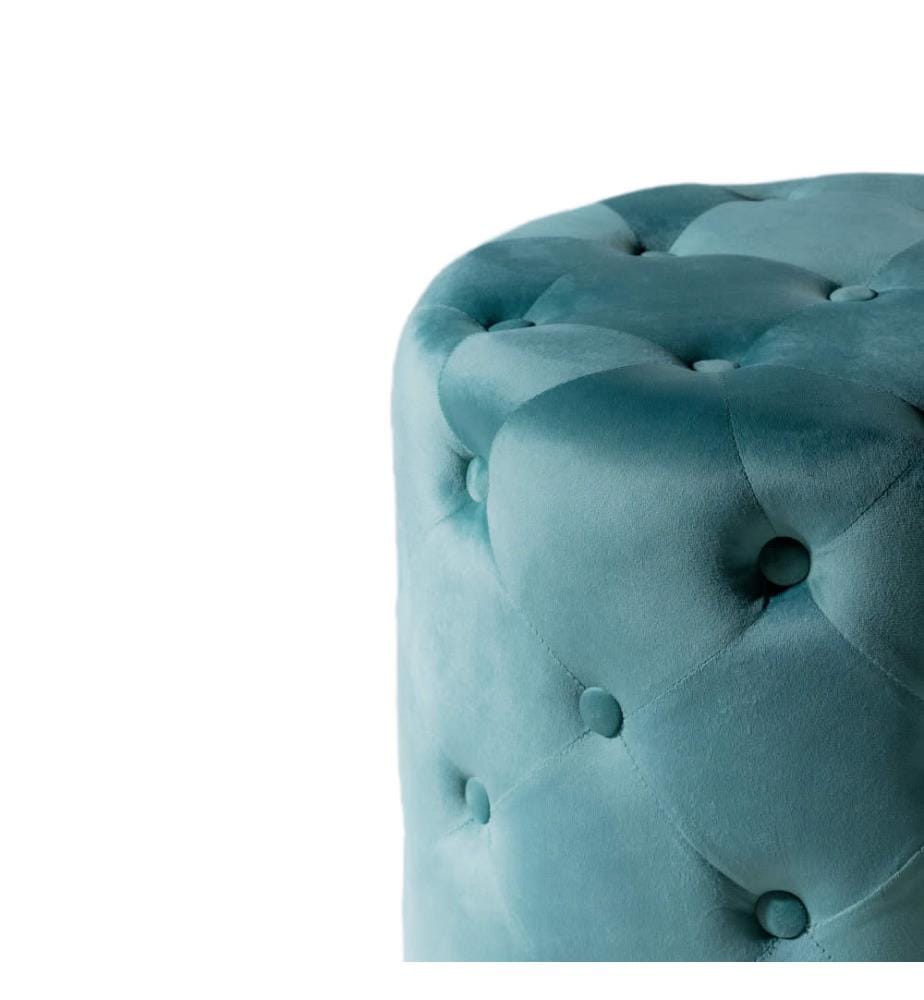 Chester Samt Pouf 48x48 cm