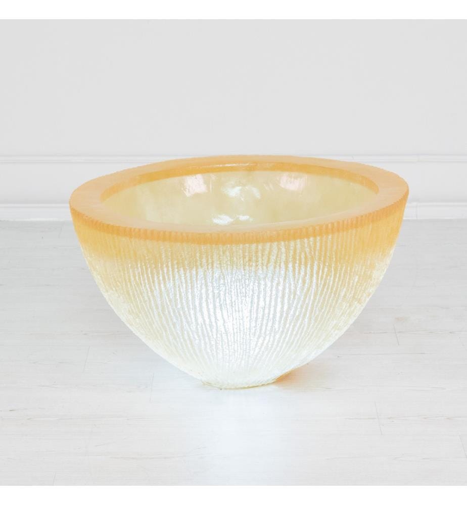 Vaso Vase aus Harz mit Innenbeleuchtung 80x80 cm - Weiss
