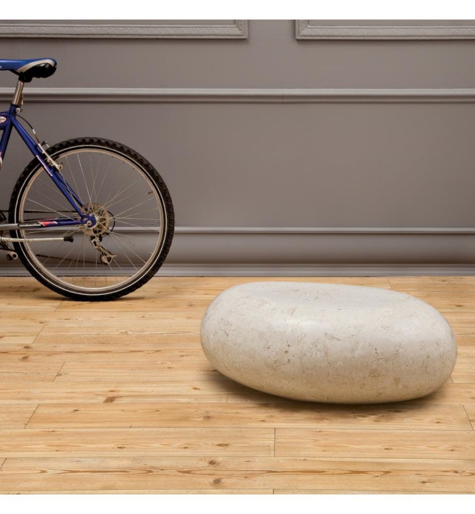 Sasso Table basse en pierre fossile 50x75x27 cm
