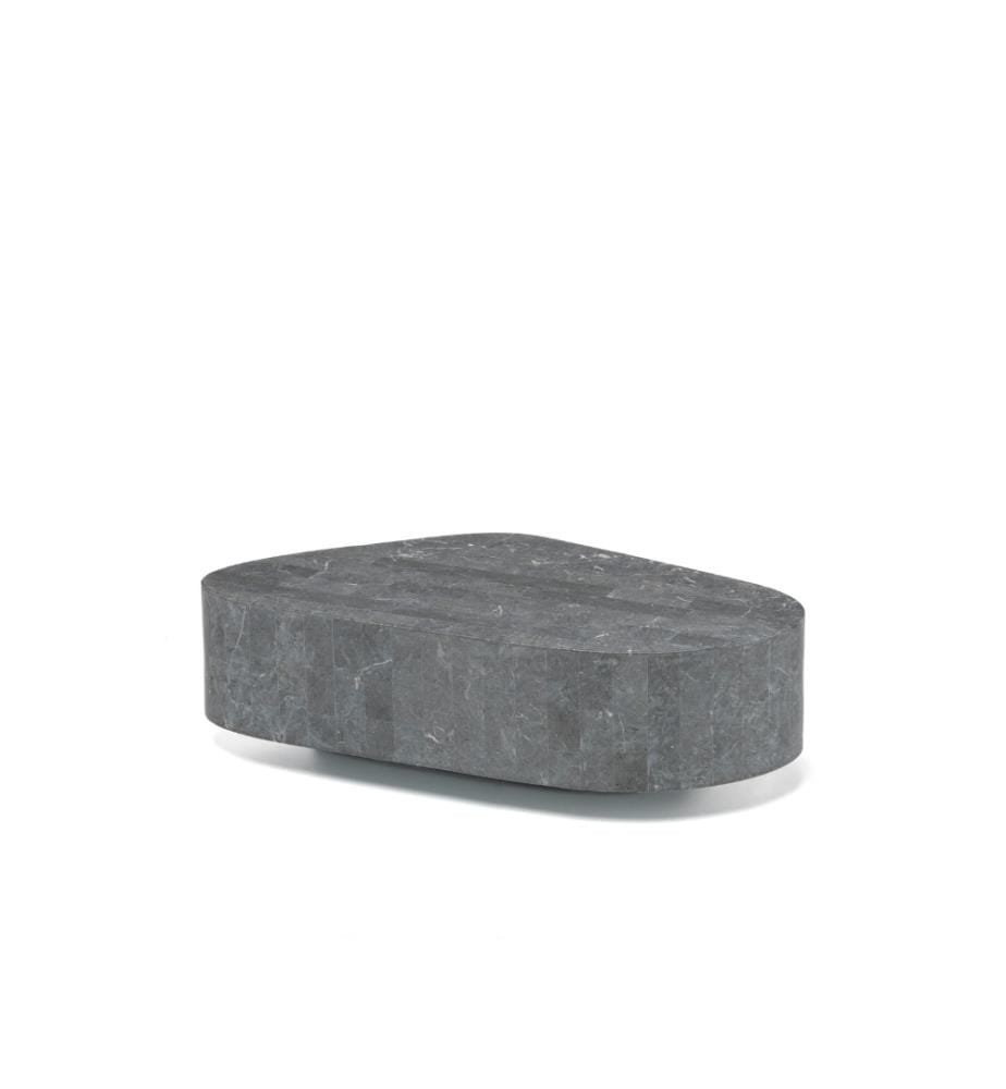 Trapezio Table basse en pierre fossile 100x52x28 cm