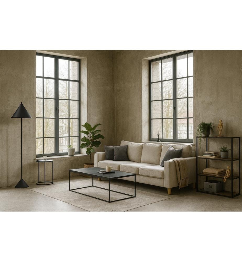 Stehlampe Guatemala - Schwarz