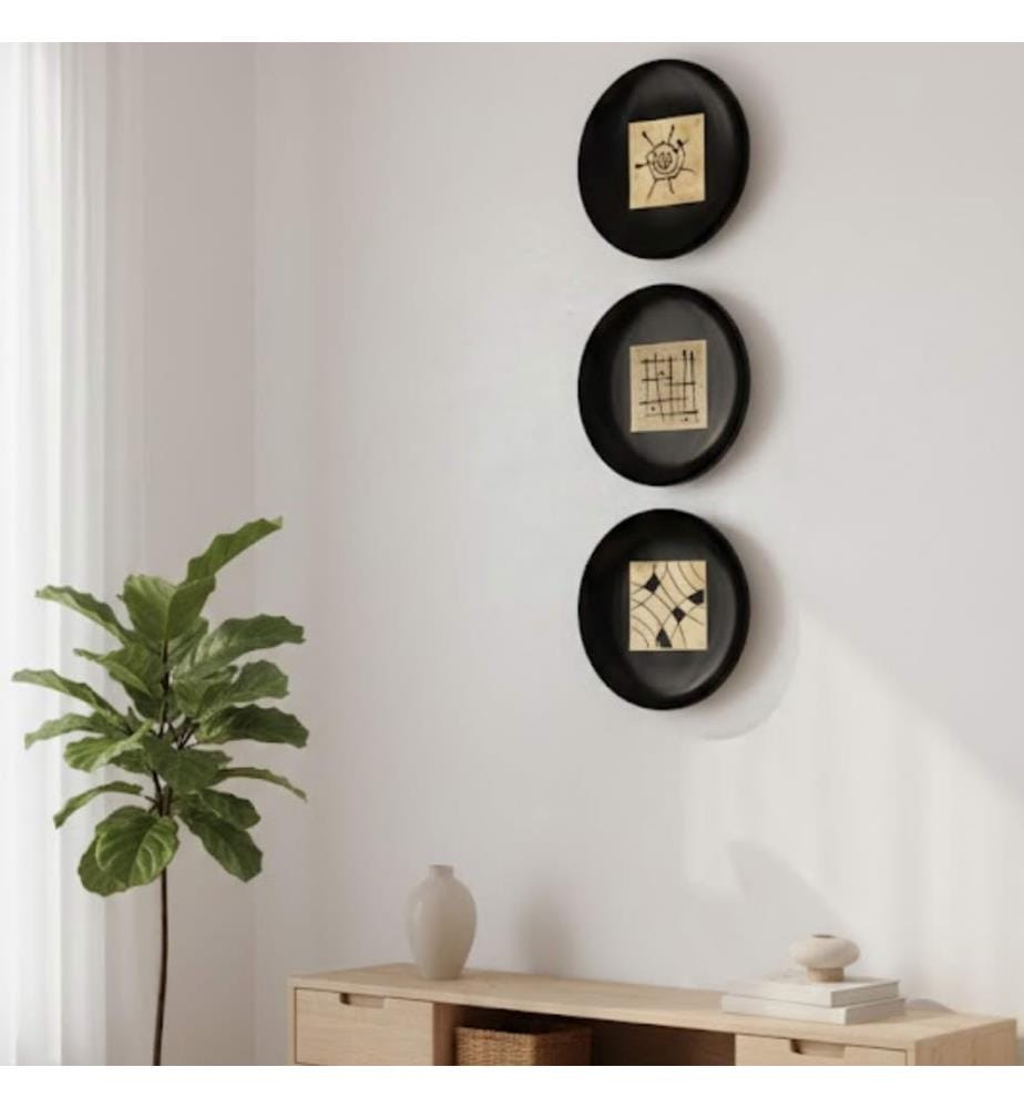 Piatti 3er-Set Deko-Teller 50x50x8 cm - Weiss