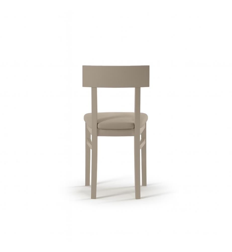 2er Set Monaco Lackierte Holzstühle 44x45x82 cm - Taupe