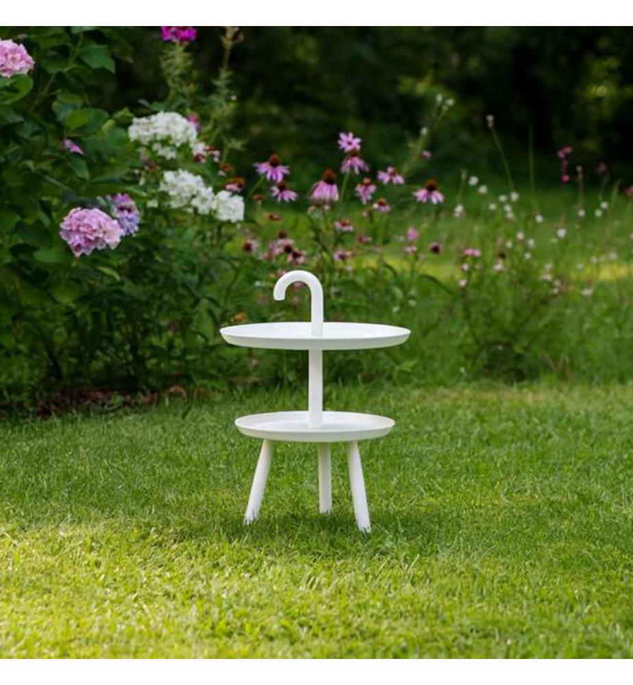 Sunny Beistelltisch aus Polypropylen für draussen 41x55 cm - Weiss