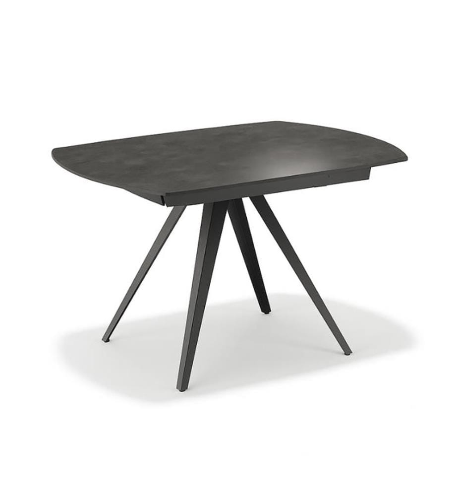 Kyoto Ausziehbarer Tisch 140/200x90 cm - Dunkelgrau und Schwarz