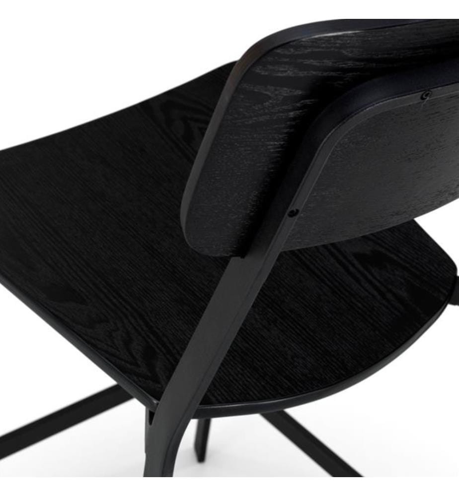 2er Set Woody Lackierte Holzhocker 51x51x97 cm - Rücken