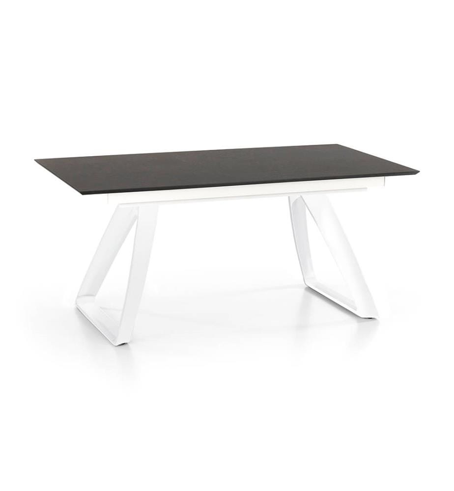 Barret Ausziehbarer Tisch 170/270x90 cm - Dunkelgrau und Weiss