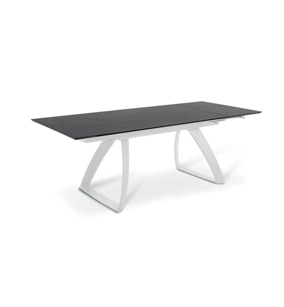 Barret Ausziehbarer Tisch 170/270x90 cm - Schwarz und Weiss