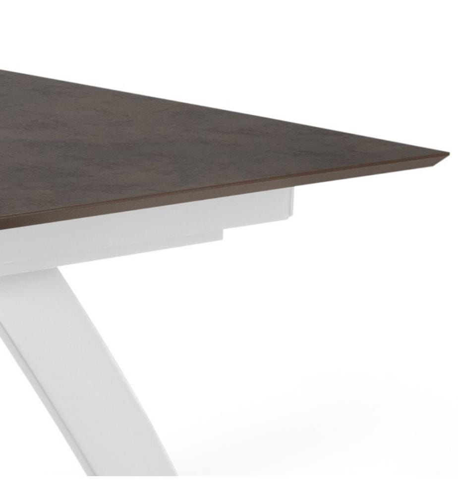 Barret Ausziehbarer Tisch 170/270x90 cm - Rost Weiss