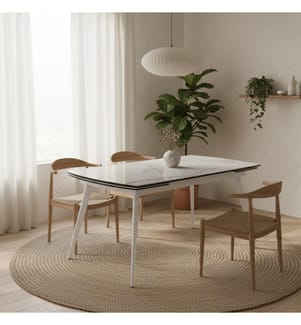 Nicolas Ausziehbarer Tisch 140/170/200x90 cm - Weiss