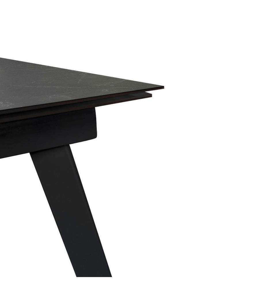 Nicolas Ausziehbarer Tisch 140/170/200x90 cm - Schwarz