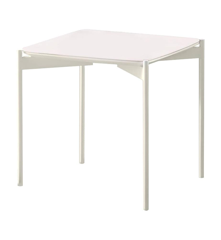 Ivy Couchtisch mit Keramikplatte 43,5x43,5x35 - Weiss