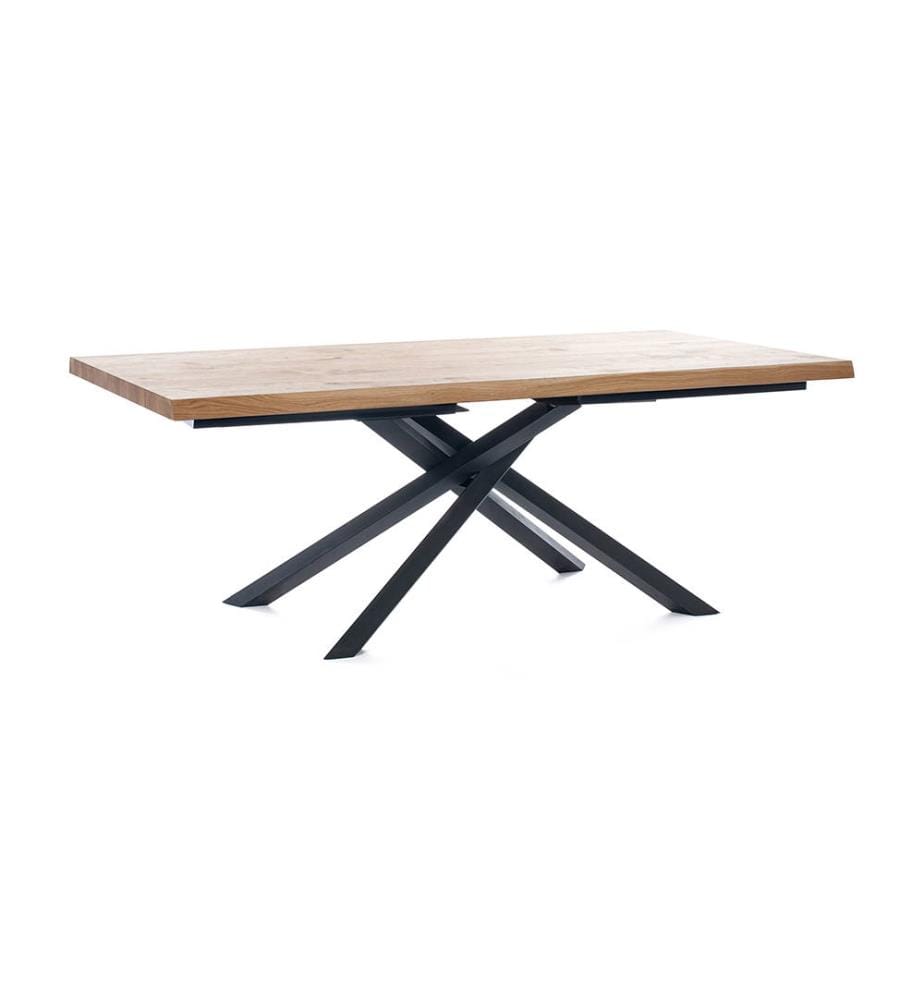 Spike Festtisch 200x100 cm - Braun und Schwarz