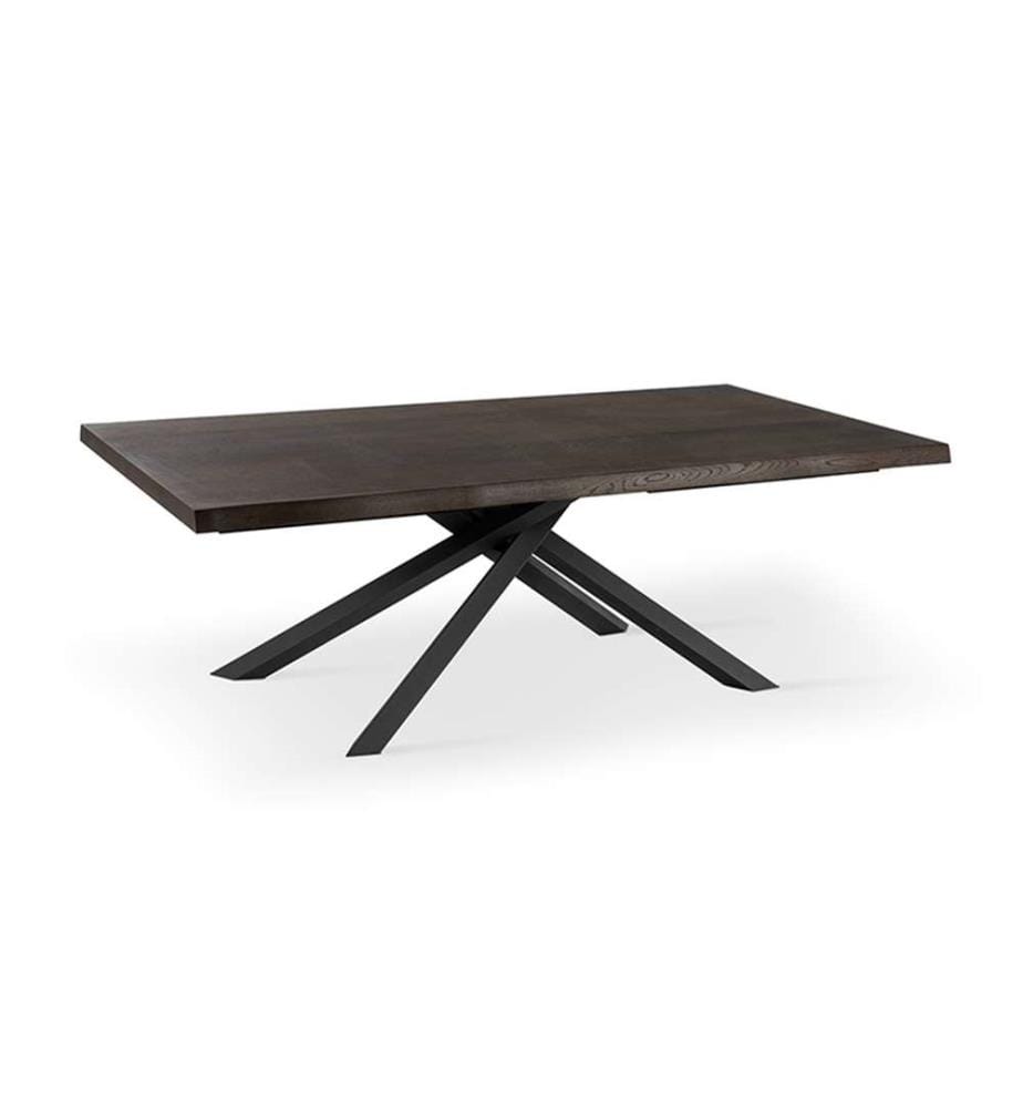 Spike Festtisch 160x90 cm - Braun und Schwarz
