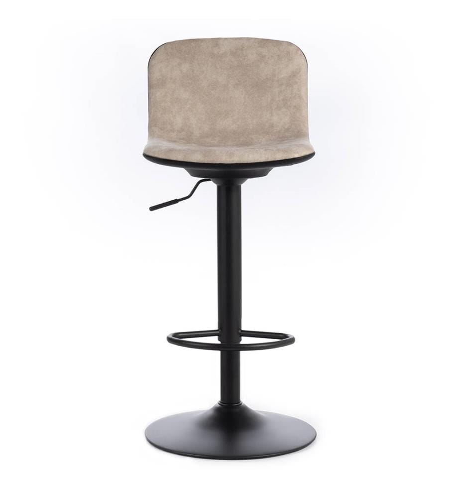 2er-Set Teo Mikrofaser-Hocker 39x45x86/102 cm - Dunkelgrau und Schwarz