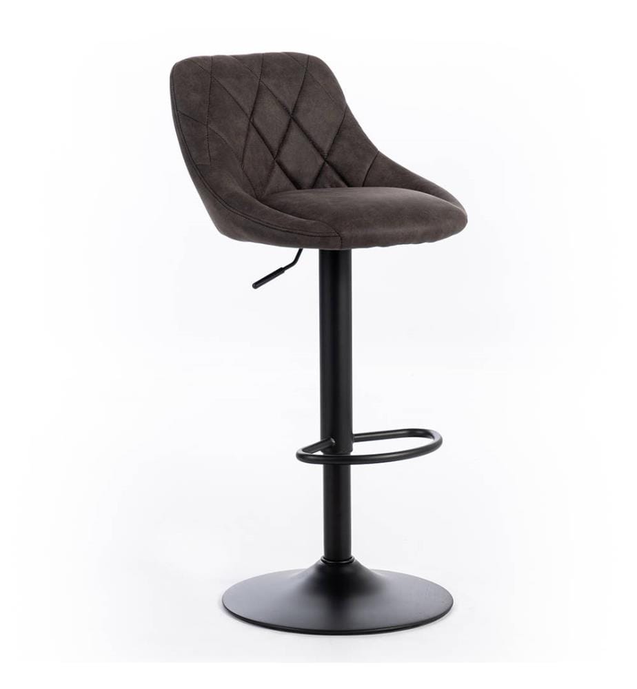 2er-Set Max Mikrofaserhocker 45x50x84/100 cm - Dunkelgrau und Schwarz