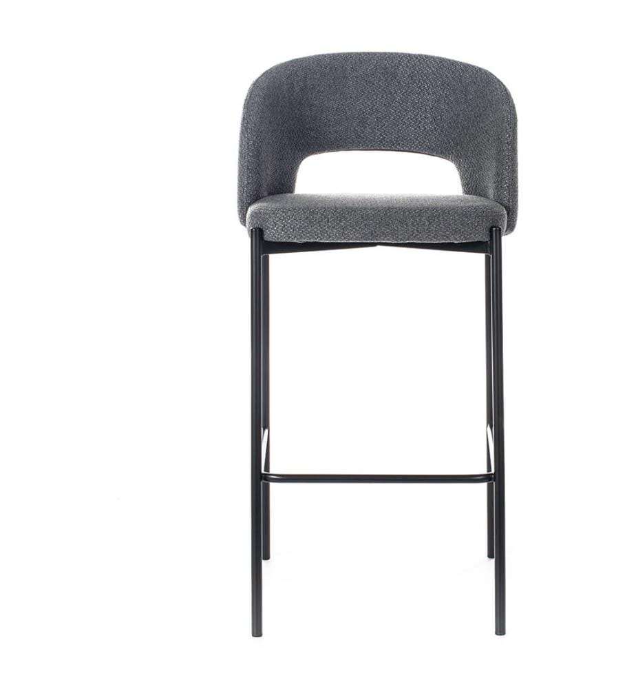 2er-Set Greta Stoffhocker 52x50x89 cm - Dunkelgrau und Anthrazit