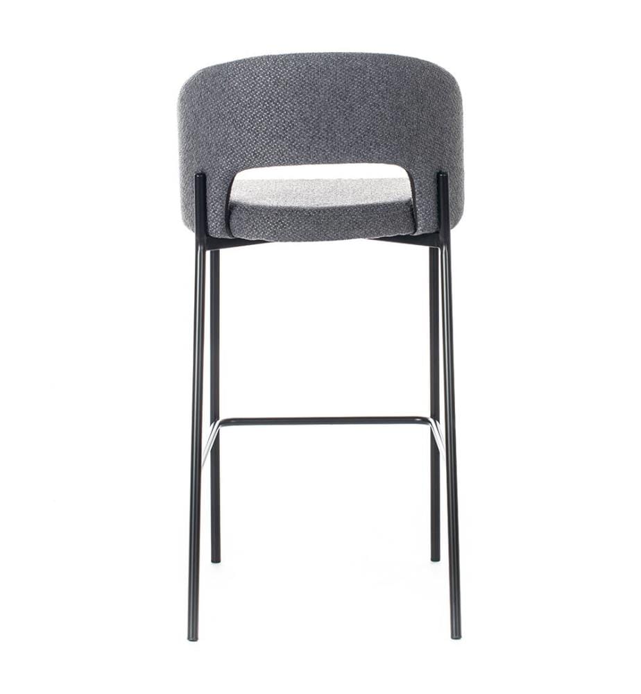 2er-Set Greta Stoffhocker 52x50x89 cm - Dunkelgrau und Anthrazit