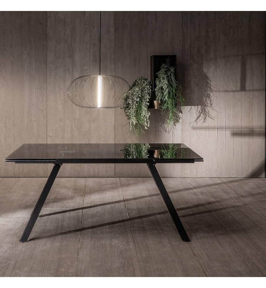 Smokey Ausziehbarer Tisch 160/240x90 cm - Schwarz