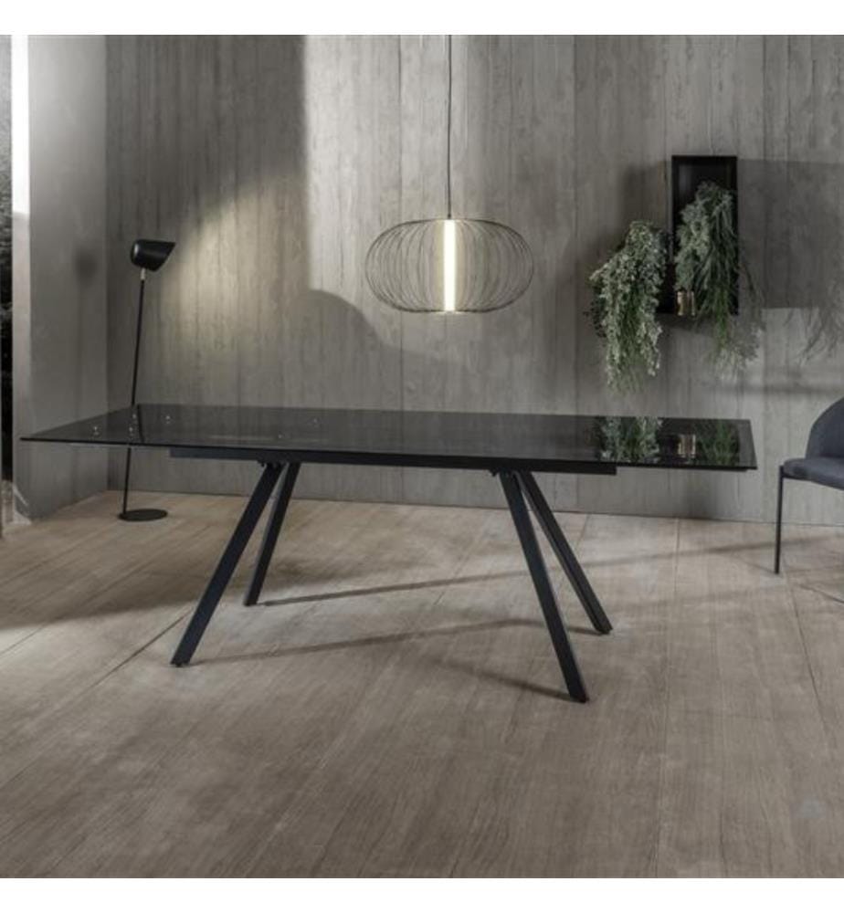 Smokey Ausziehbarer Tisch 160/240x90 cm - Schwarz