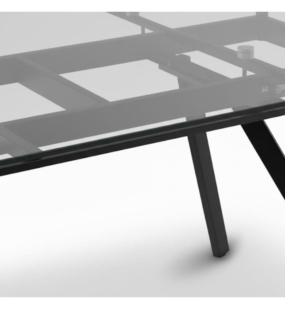 Smokey Ausziehbarer Tisch 160/240x90 cm - Schwarz