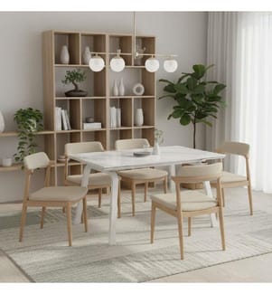 Dylan Ausziehbarer Tisch 140/200x80 cm - Weiss