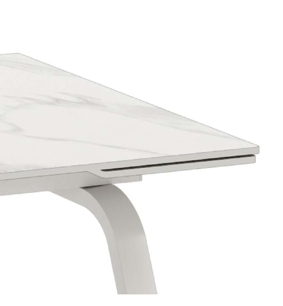 Dylan Ausziehbarer Tisch 140/200x80 cm - Weiss
