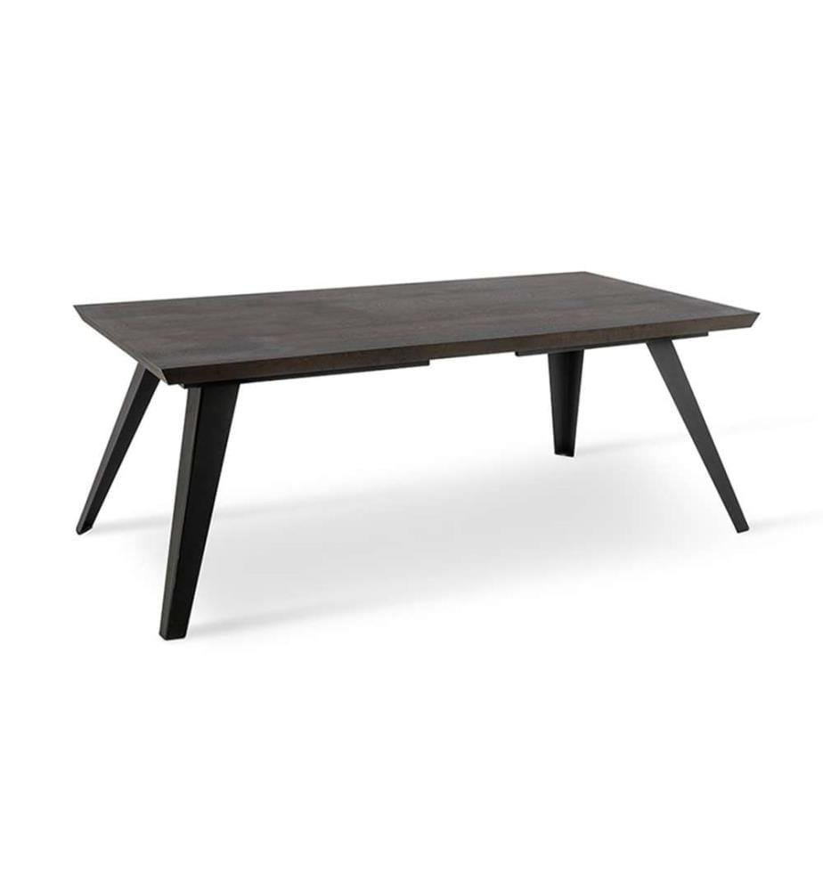 Tisch Scott 160 x 90 cm - Braun und Schwarz