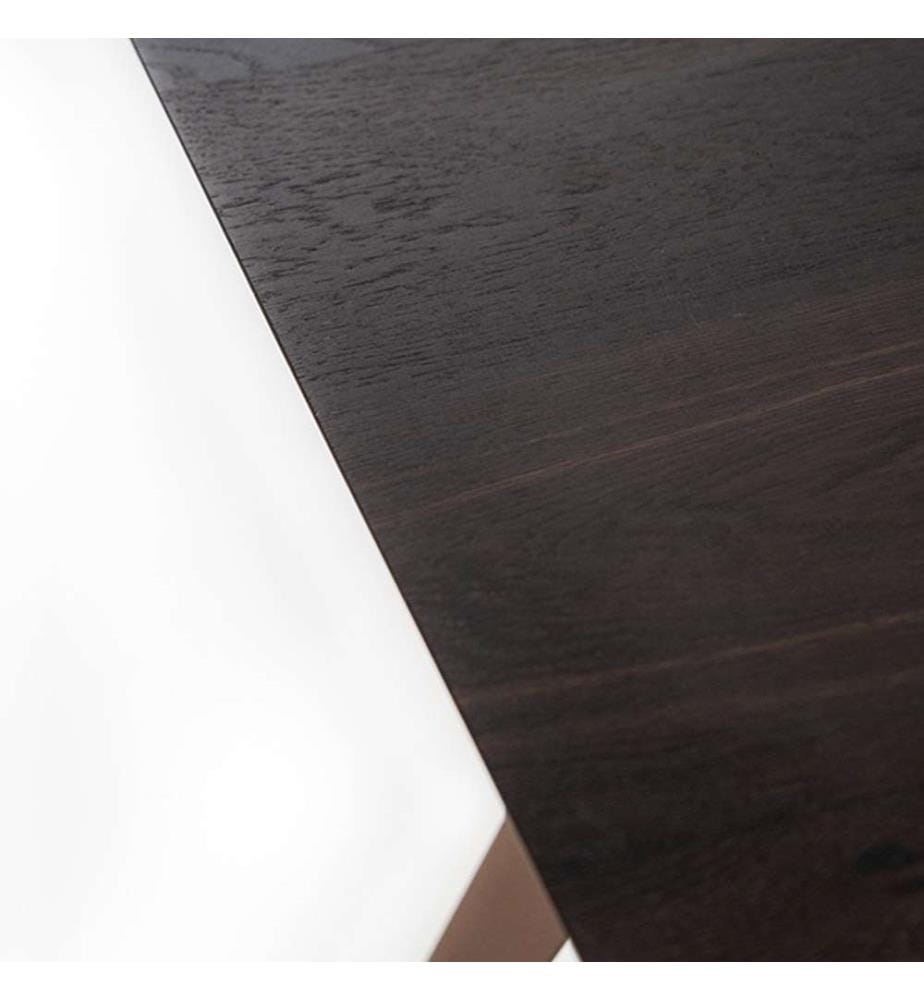 Tisch Scott 160 x 90 cm - Braun und Hellbraun
