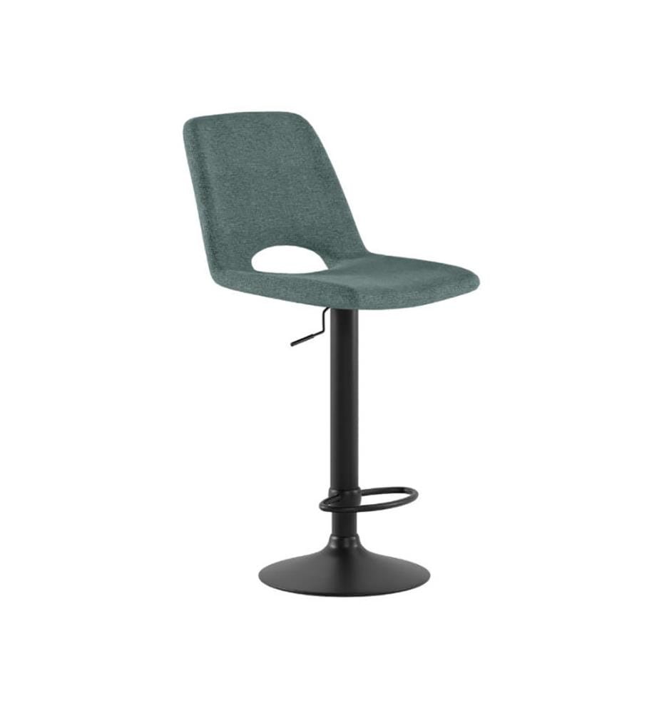 2er-Set Alex Stoffhocker 52x45x89/104 cm - Aquamarin und Schwarz