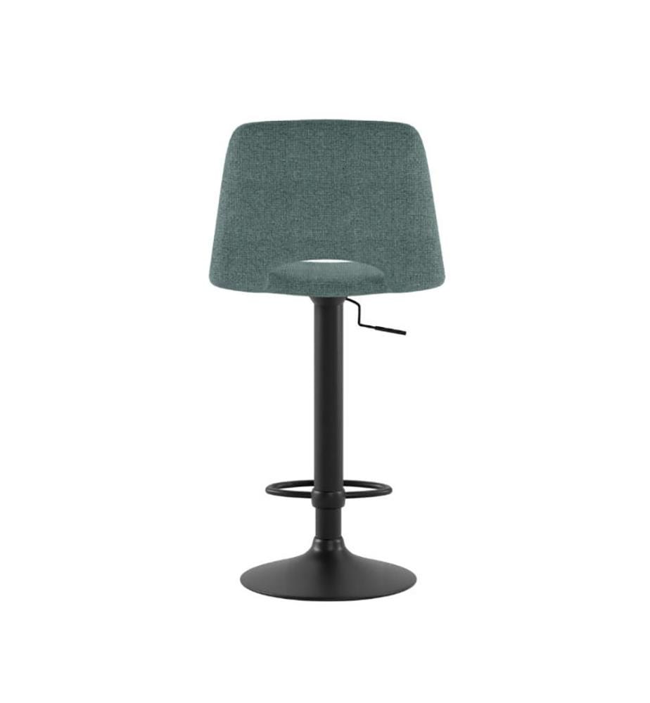2er-Set Alex Stoffhocker 52x45x89/104 cm - Aquamarin und Schwarz