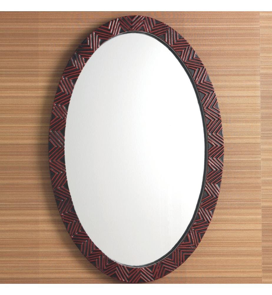 Specchio Holzspiegel 120x80x5 cm - Dunkelbraun