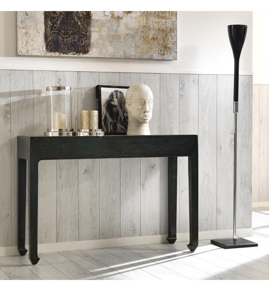 Consolle Wandkonsolentisch aus Holz 120x40x84 cm - Schwarz