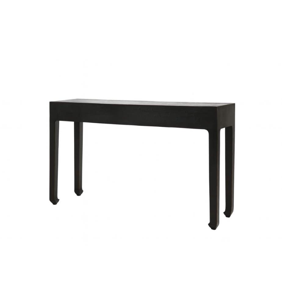 Consolle Wandkonsolentisch aus Holz 120x40x84 cm - Schwarz