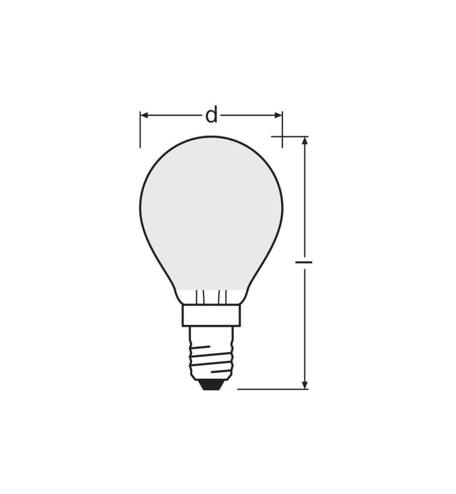 OSRAM - Lampe Base Retro, 4W, E14 Blanc chaud (WW)