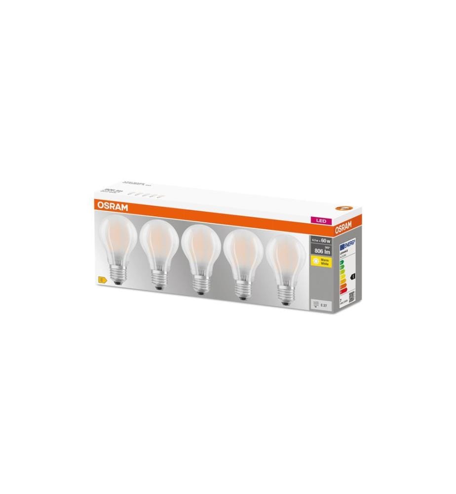 OSRAM - Lampe Base Retro, 6.5W, E27, Blanc chaud (WW)