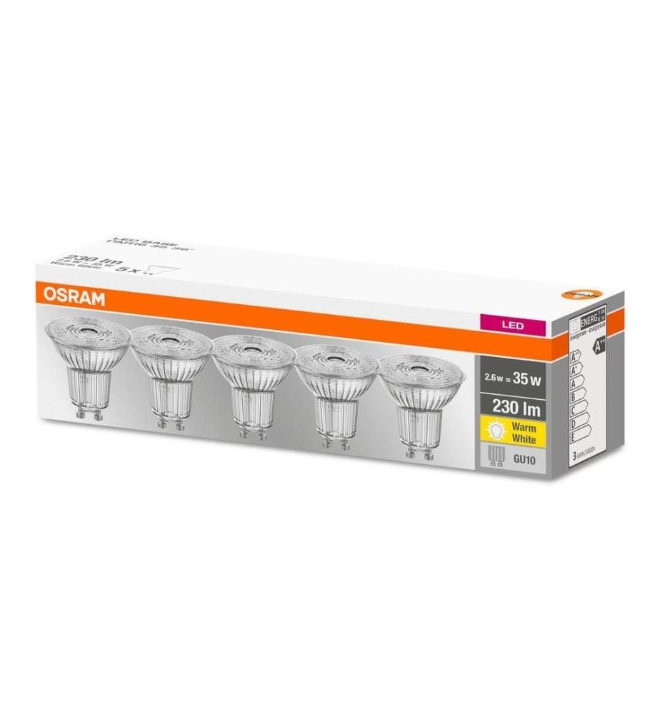 OSRAM - Lampe Base, 36° 2.6W, GU10 Blanc chaud (WW)