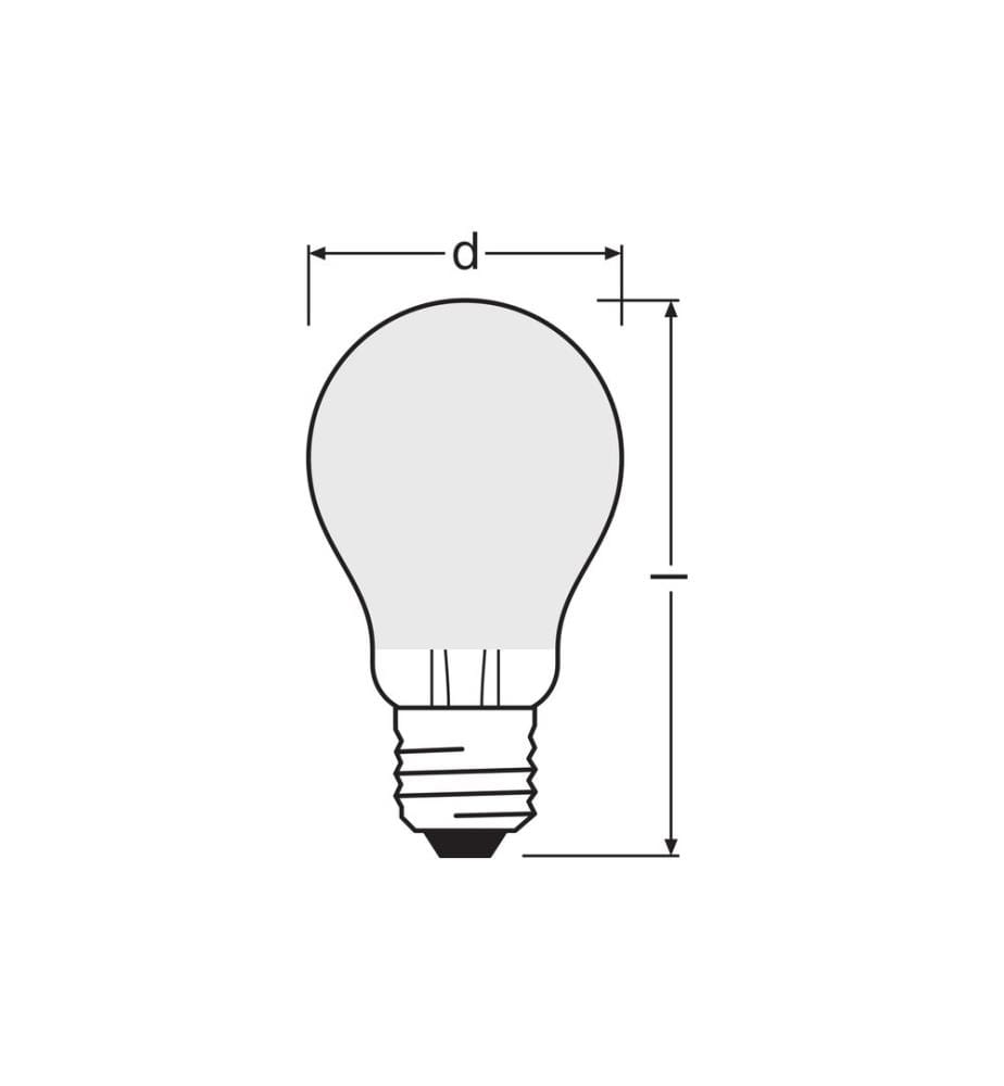 OSRAM - Lampe Star Retrofit, 10W, E27, Blanc chaud (WW)
